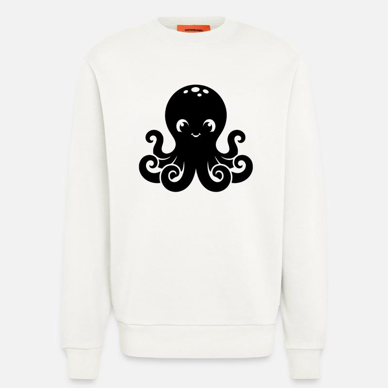 Süßes kleines Oktopus-Design - Sweatshirt - made by SPREAD  - OFF WHITE