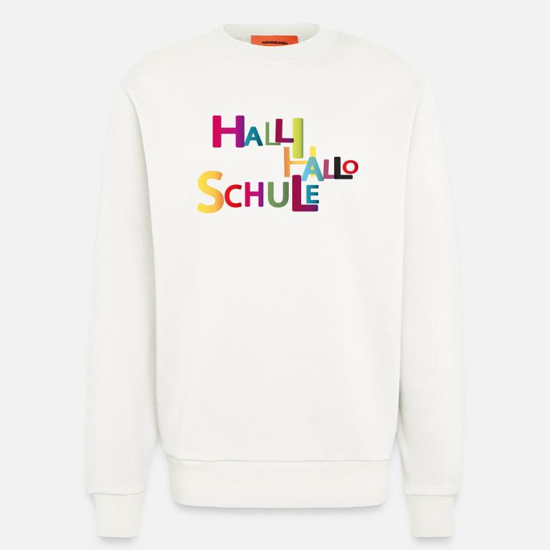 Hello Hello School - Sweatshirt - made by SPREAD  - OFF WHITE
