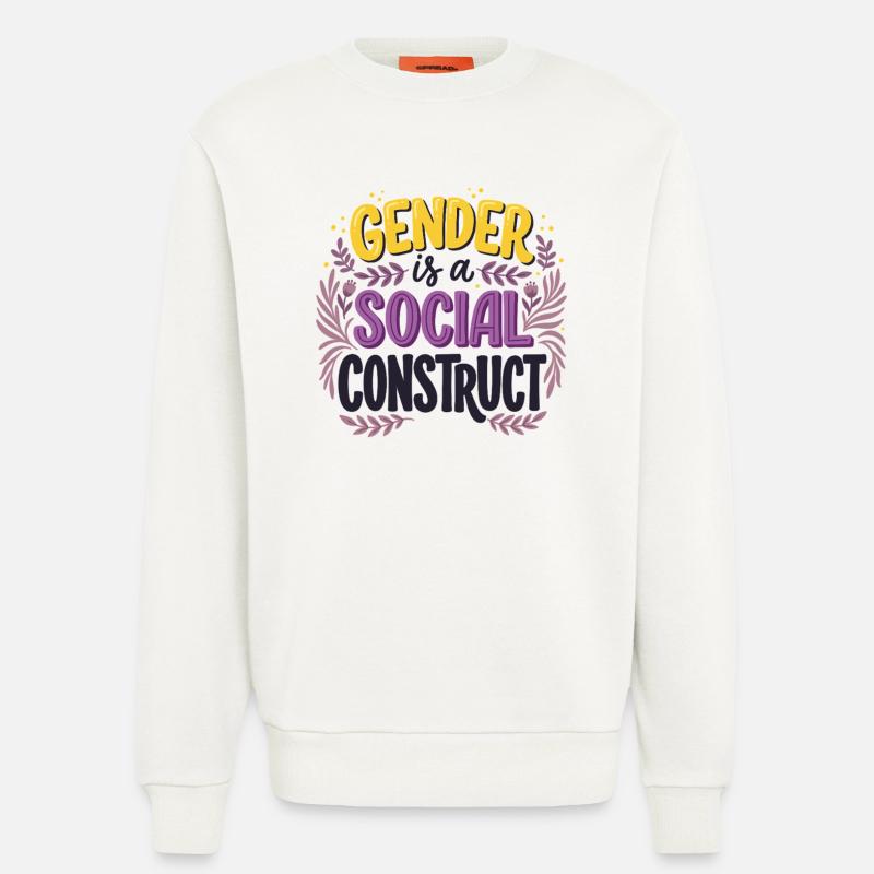 Gender is a Social Construct - Sweatshirt - made by SPREAD - OFF WHITE