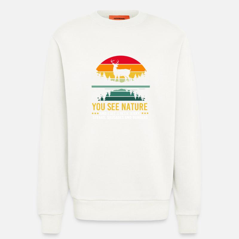 Bogen Bogenschütze Bogenschießen - Sweatshirt - made by SPREAD - OFF WHITE