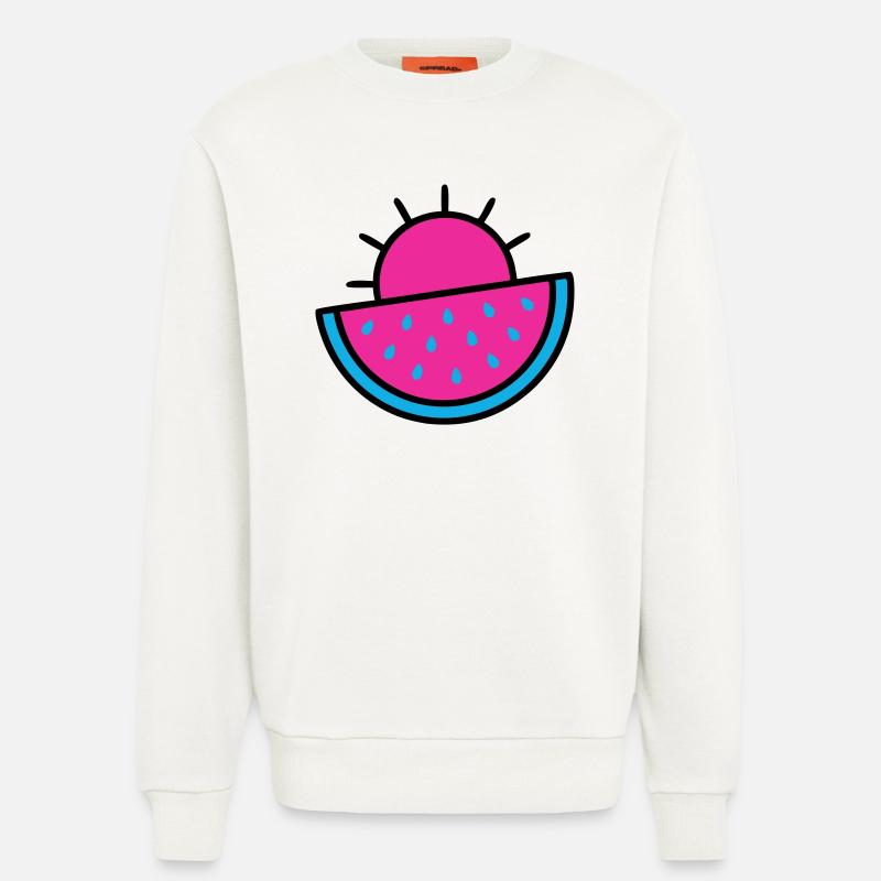 Wassermelone Sonne 90s Pop-Art - Sweatshirt - made by SPREAD - OFF WHITE