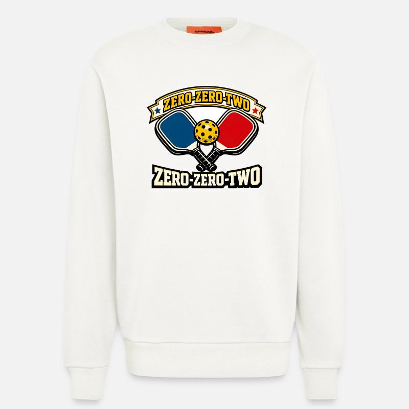 Zero-Zero-Two Paddle Ball Emblem - Sweatshirt - made by SPREAD  - OFF WHITE