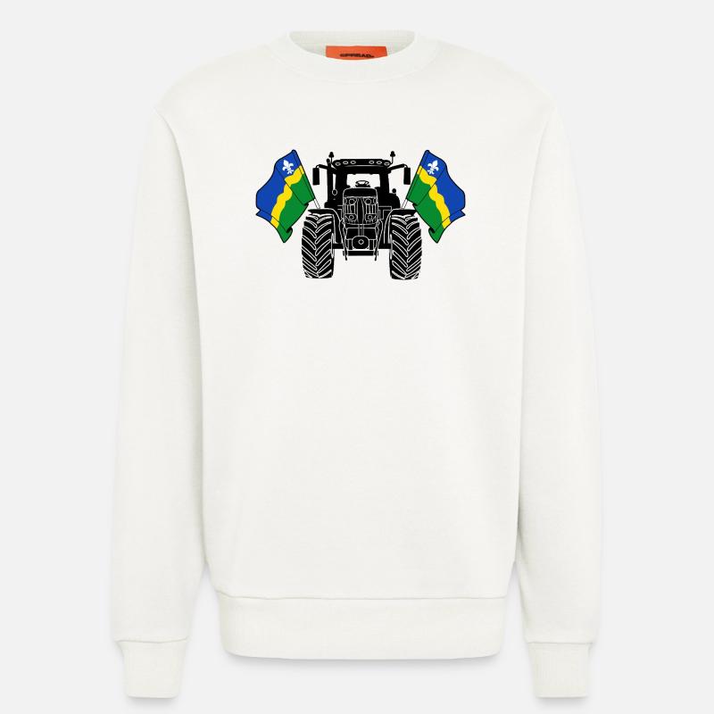 Flevoland_Tractor_Pride - Sweatshirt - made by SPREAD  - OFF WHITE