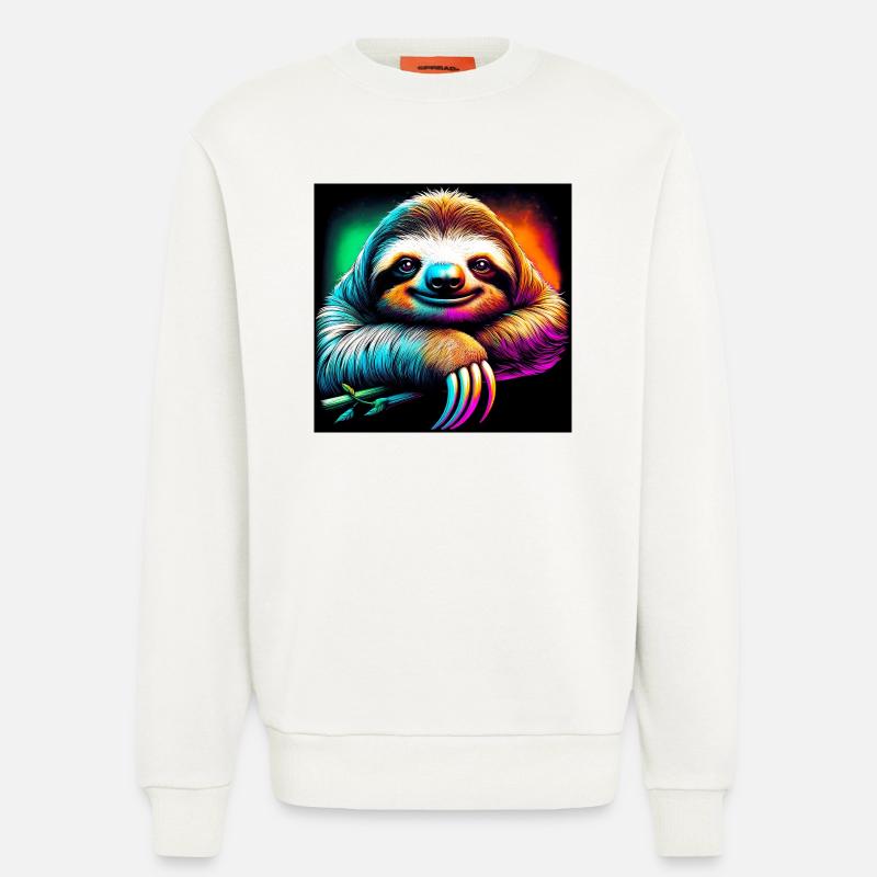 sloth - Sweatshirt - made by SPREAD  - OFF WHITE