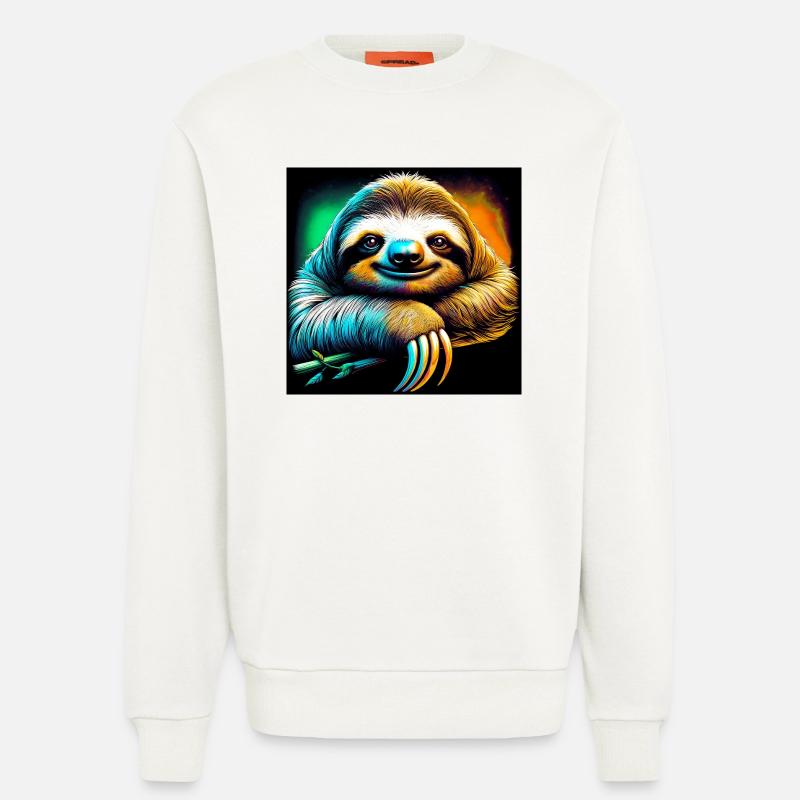 Faultier - Sweatshirt - made by SPREAD  - OFF WHITE
