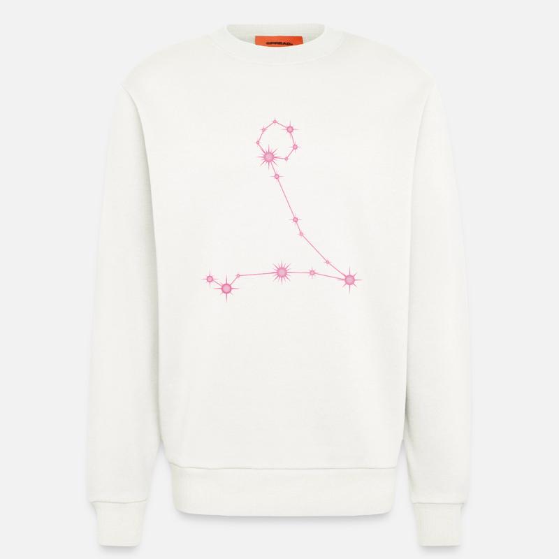 Fischestern Sternbild Sternzeichen Pastellrosa - Sweatshirt - made by SPREAD  - OFF WHITE