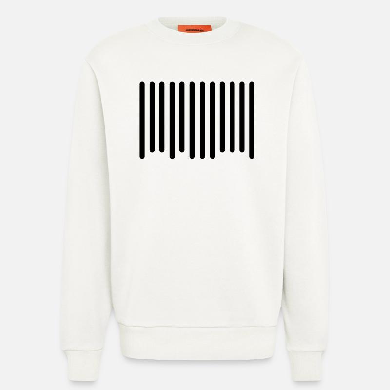 barcode - Sweatshirt - made by SPREAD - OFF WHITE