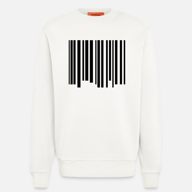 code barres - Sweat bio décontracté fabriqué en UE - OFF WHITE