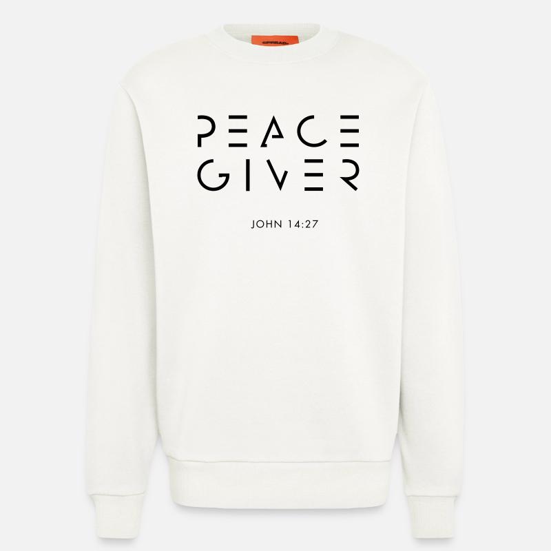PEACEGIVER - Sweatshirt - made by SPREAD - OFF WHITE