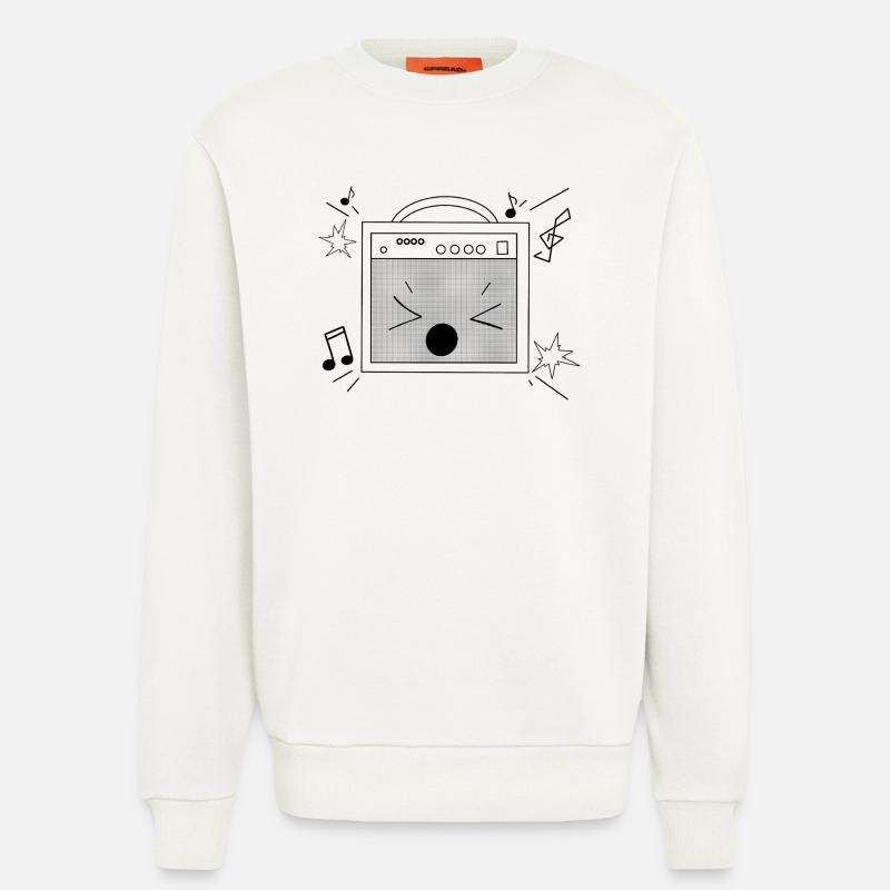 Intervenant bruyant - Sweat bio décontracté fabriqué en UE - OFF WHITE