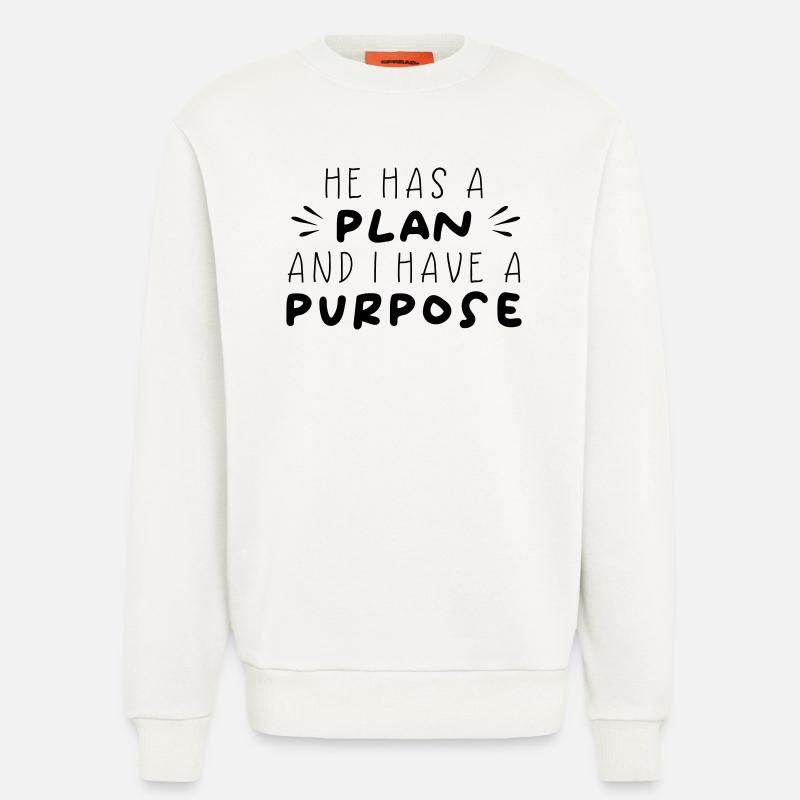 Plan & But - Sweat bio décontracté fabriqué en UE - OFF WHITE