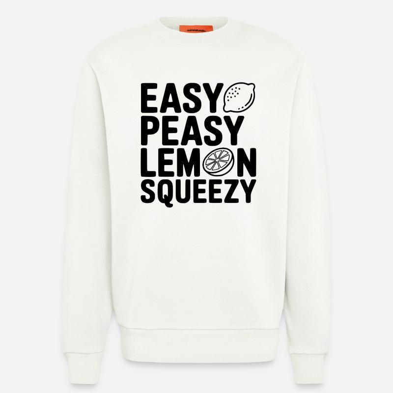 Easy Peasy Lemon Squeezy - Sweatshirt - made by SPREAD - OFF WHITE