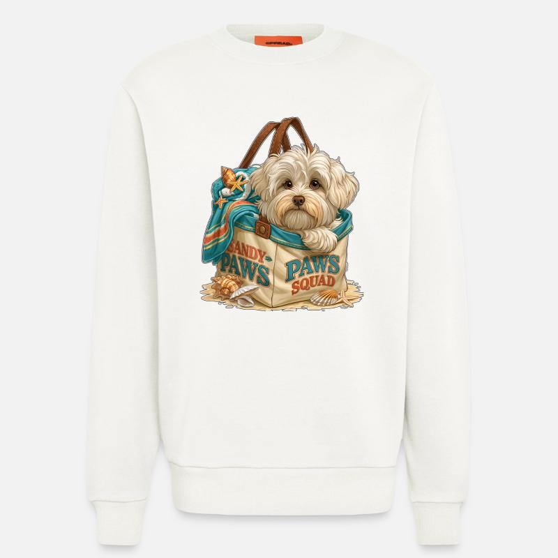 Sandy Paws Squad Strandwelpe - Sweatshirt - made by SPREAD - OFF WHITE