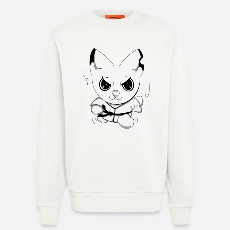 Karateeee - Sweatshirt - made by SPREAD  - OFF WHITE