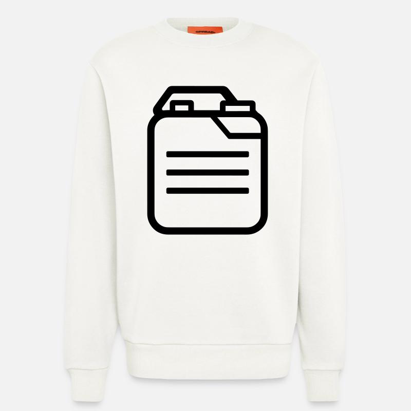 bidon  - Sweat bio décontracté fabriqué en UE - OFF WHITE