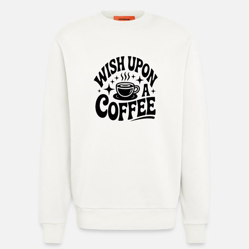 Wish for coffee magic - Sweatshirt - made by SPREAD  - OFF WHITE