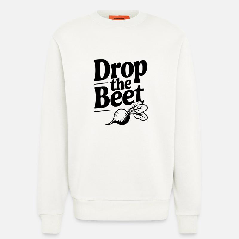 Drop The Beet - Sweatshirt - made by SPREAD - OFF WHITE