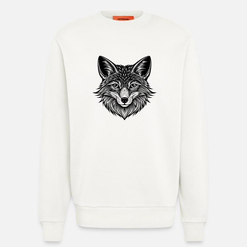 Fuchsgesicht - Sweatshirt - made by SPREAD  - OFF WHITE