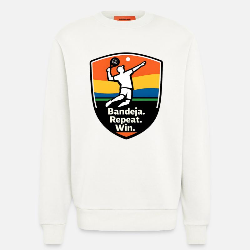 Bandeja Repeat Win Shield - Sweatshirt - made by SPREAD  - OFF WHITE