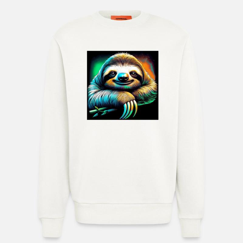 sloth - Sweatshirt - made by SPREAD  - OFF WHITE