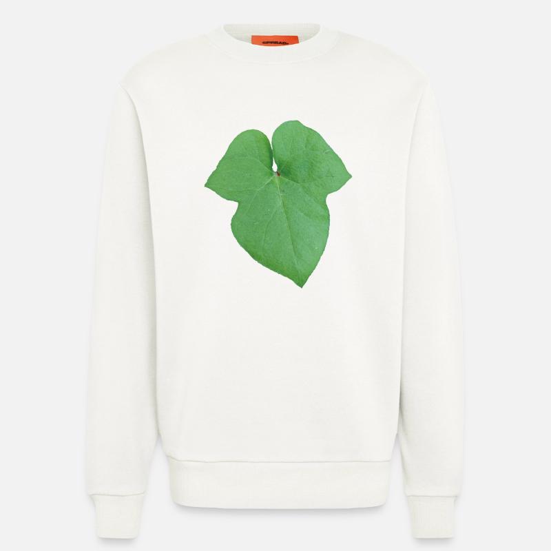 Green_Leaf_-_Tiny_Red_Spider - Sweatshirt - made by SPREAD - OFF WHITE