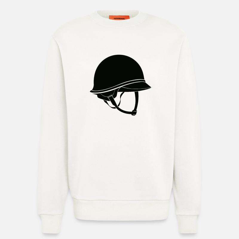 Armeehelm - Sweatshirt - made by SPREAD  - OFF WHITE