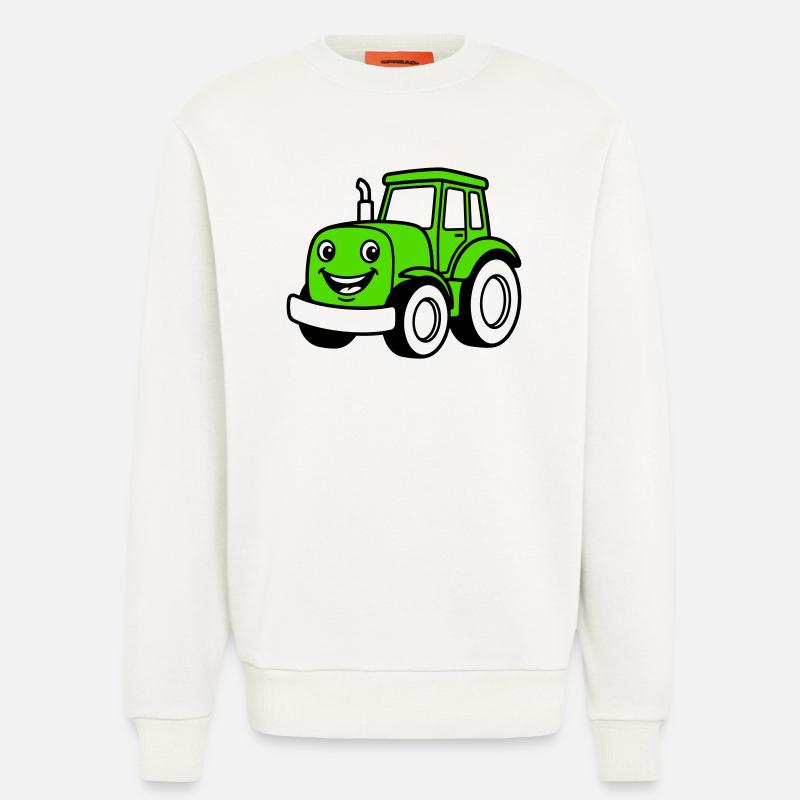 Traktorkinder - Sweatshirt - made by SPREAD  - OFF WHITE