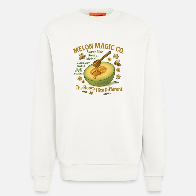 Melon Honey Magic Illustration - Sweatshirt - made by SPREAD - OFF WHITE