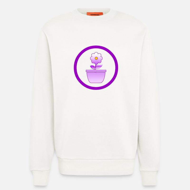 Blume - Sweatshirt - made by SPREAD  - OFF WHITE