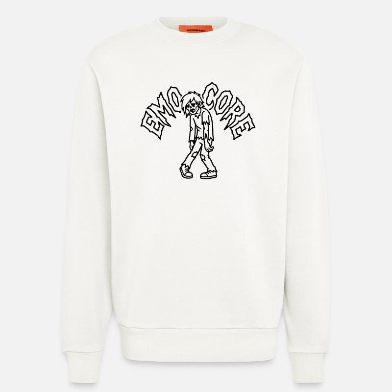 emocore - Sweat bio décontracté fabriqué en UE - OFF WHITE