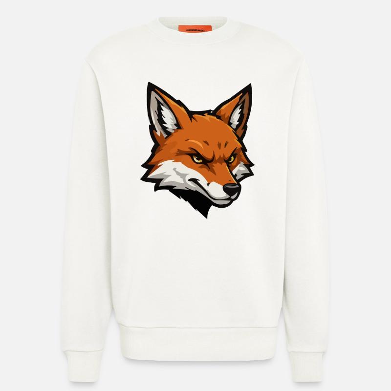 Fox head vector illustration - Sweatshirt - made by SPREAD  - OFF WHITE