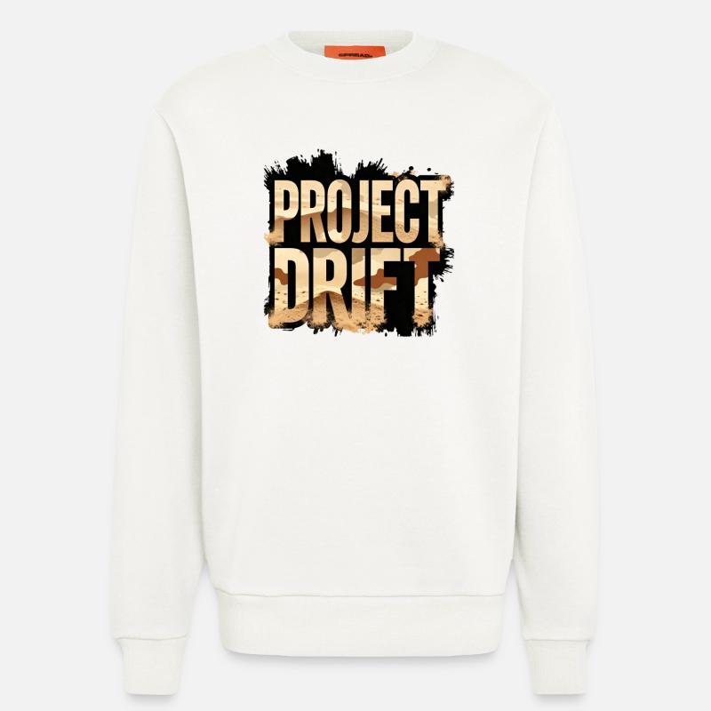 Project Drift Camouflage Racing Statement - Sweatshirt - made by SPREAD - OFF WHITE