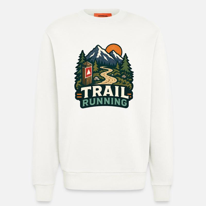 Trail running - Sweat bio décontracté fabriqué en UE - OFF WHITE