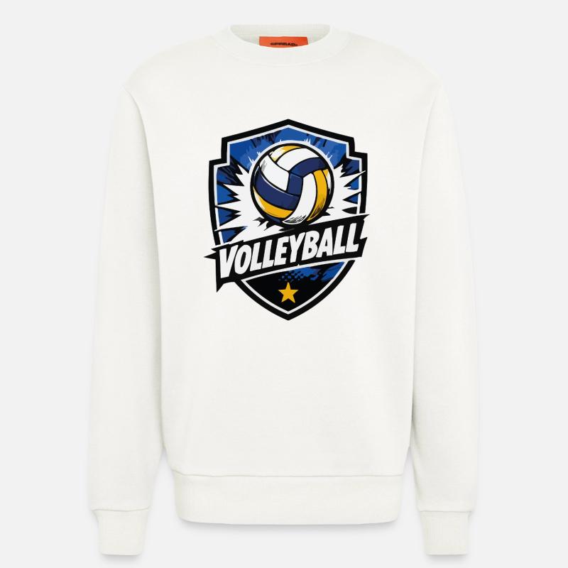 Volleyball Shield Dynamik - Sweatshirt - made by SPREAD  - OFF WHITE