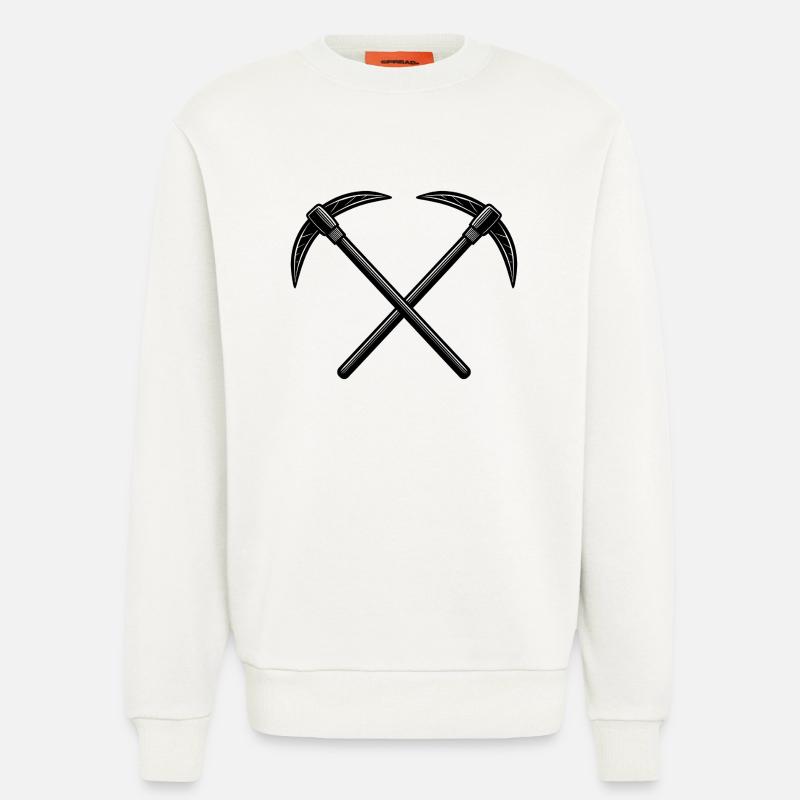 Kreuzspitzhacken - Sweatshirt - made by SPREAD - OFF WHITE