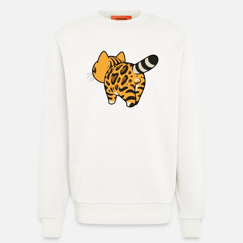 Leopard pattern converter - Sweatshirt - made by SPREAD - OFF WHITE