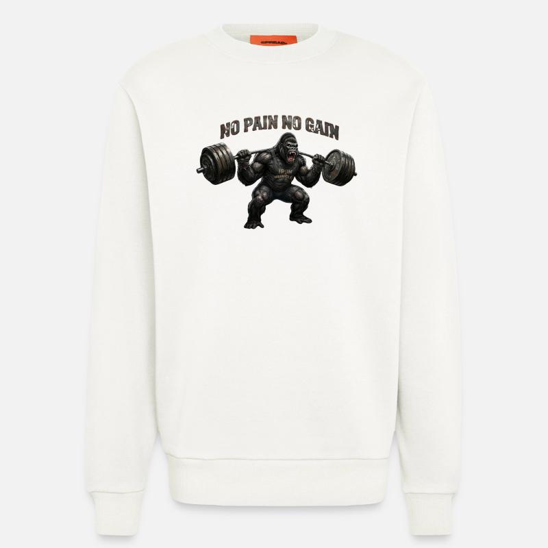 On n’a rien sans rien - Sweat bio décontracté fabriqué en UE - OFF WHITE