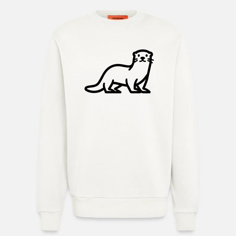 Otter - Sweatshirt - made by SPREAD  - OFF WHITE