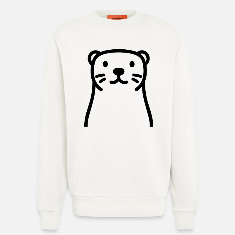 Otter - Sweatshirt - made by SPREAD  - OFF WHITE