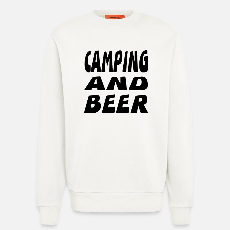 Camping - Sweatshirt - made by SPREAD  - OFF WHITE