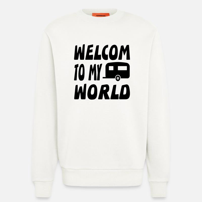 Camping - Sweatshirt - made by SPREAD  - OFF WHITE