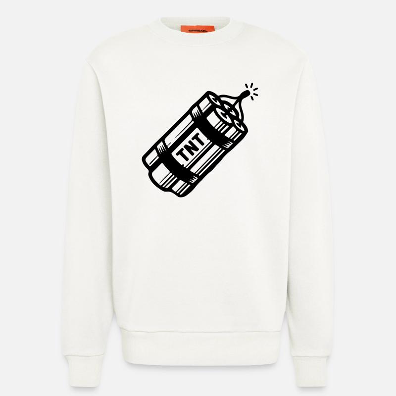Dynamite Tnt - Sweat bio décontracté fabriqué en UE - OFF WHITE