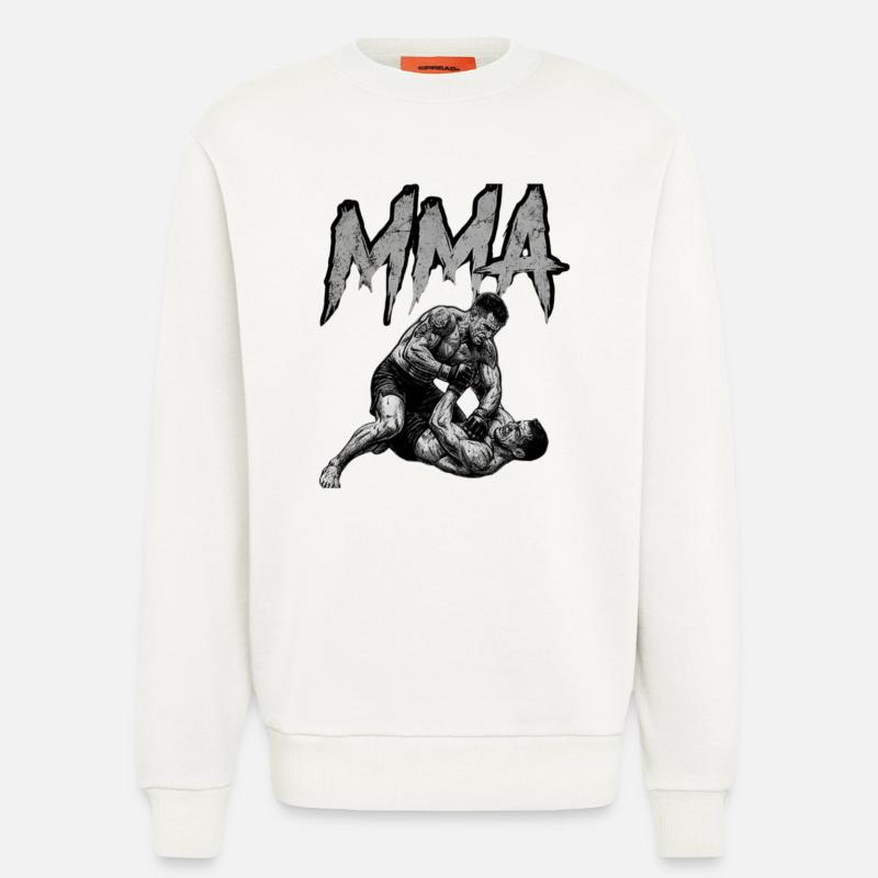 MMA Grappling - Sweat bio décontracté fabriqué en UE - OFF WHITE
