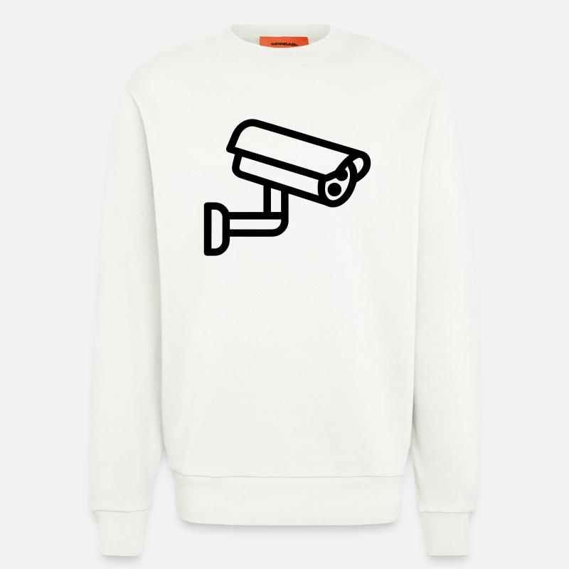caméra - Sweat bio décontracté fabriqué en UE - OFF WHITE