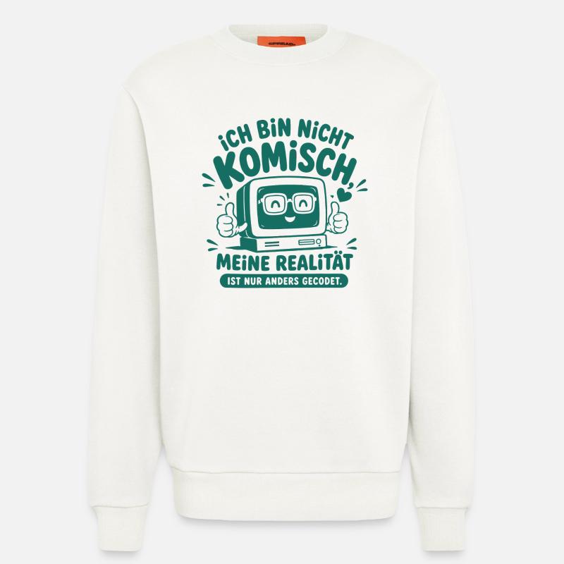 Nerd Realität Anders Gecodet - Sweatshirt - made by SPREAD - OFF WHITE
