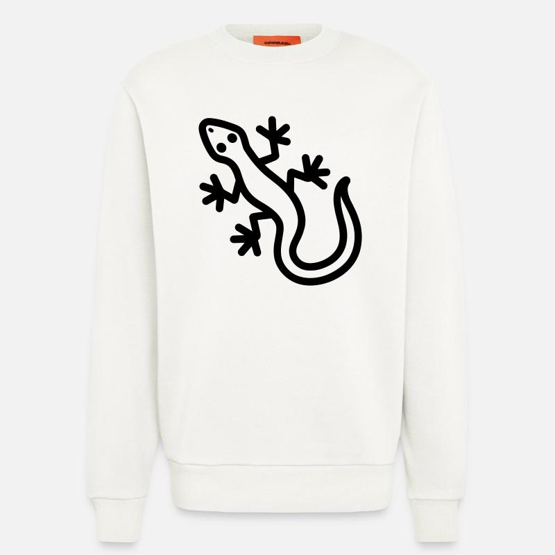 lizard - Sweatshirt - made by SPREAD - OFF WHITE