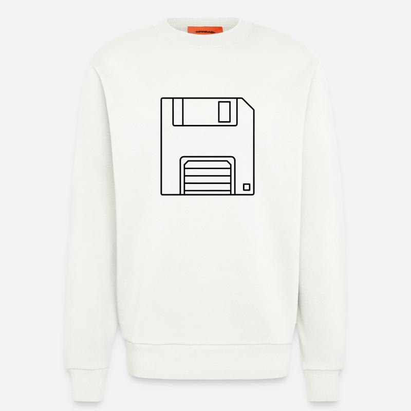 Diskette - Sweatshirt - made by SPREAD  - OFF WHITE