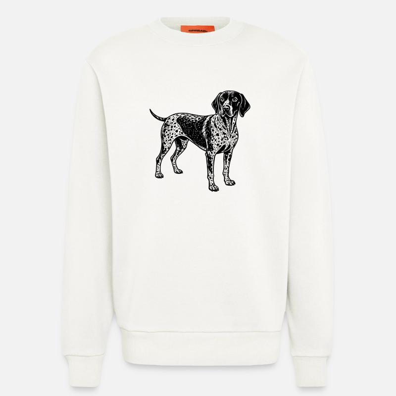 Deutscher Kurzhaar-Pointer - Sweatshirt - made by SPREAD  - OFF WHITE