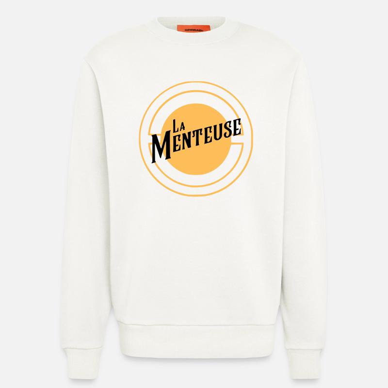 La Menteuse - Sweat bio décontracté fabriqué en UE - OFF WHITE