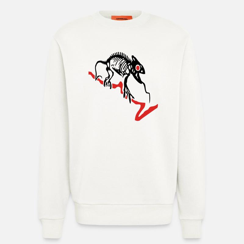 Gecko, Eidechse, Computer - Sweatshirt - made by SPREAD  - OFF WHITE